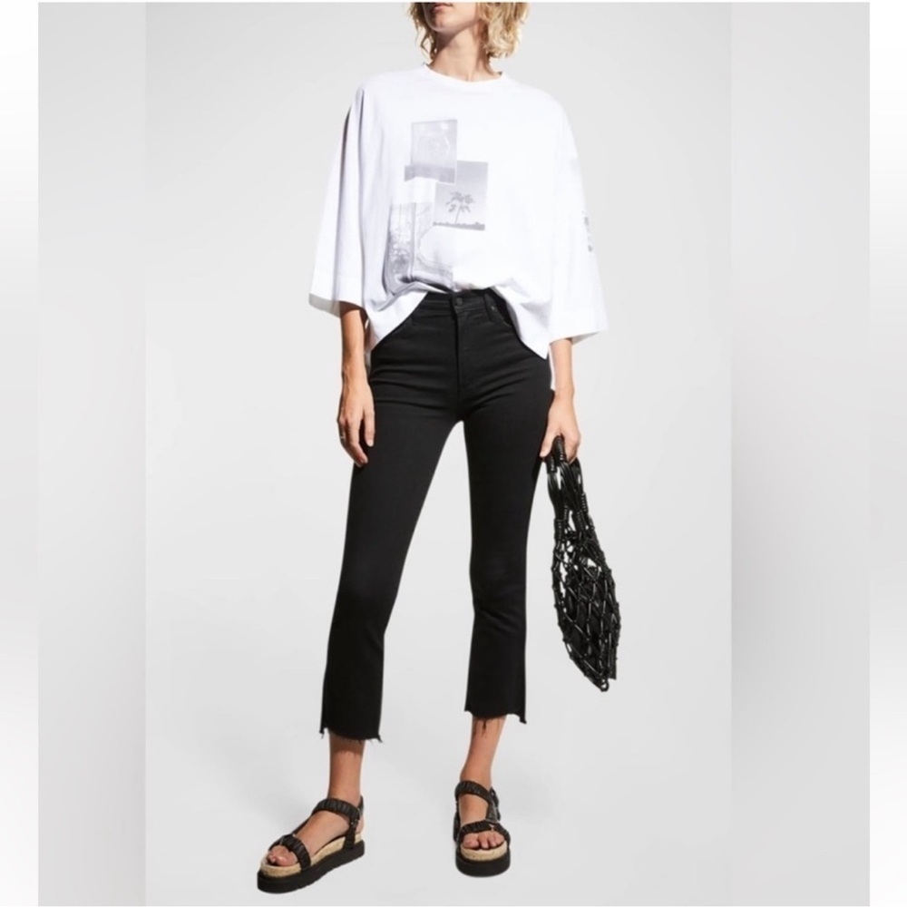 Mother Jeans Insider Crop Two Step Fray Jean Guilty Party Racer